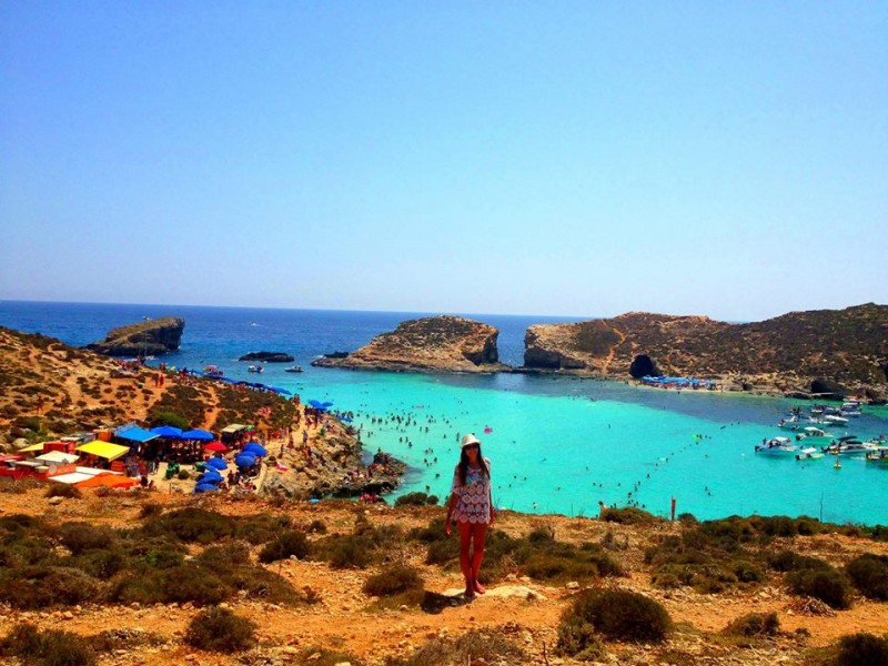 Blue Lagoon, Comino, intercâmbio em Malta vale a pena | Foto: arquivo pessoal